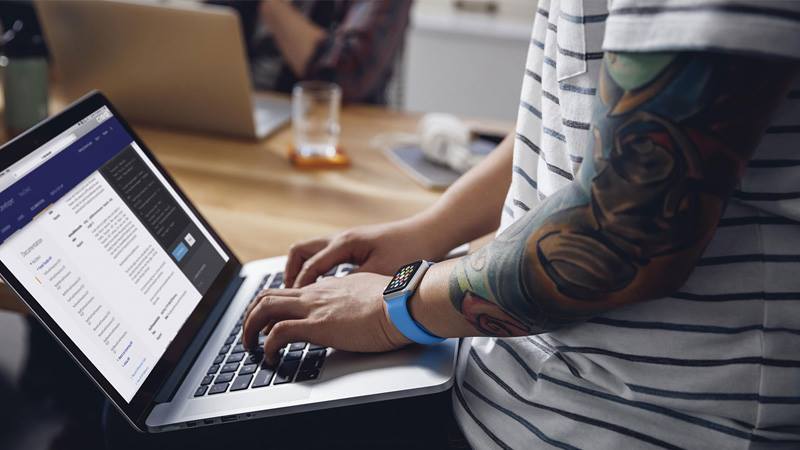 how-to-create-a-website-800x450 Person typing on laptop